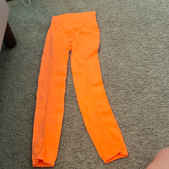 NWOT FP Movement by Free People Good Karma Leggings - Neon Orange - XS/S - Picture 4 of 5